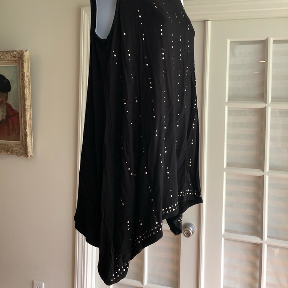 Gold Studded Sleeveless Top - Picture 2 of 7